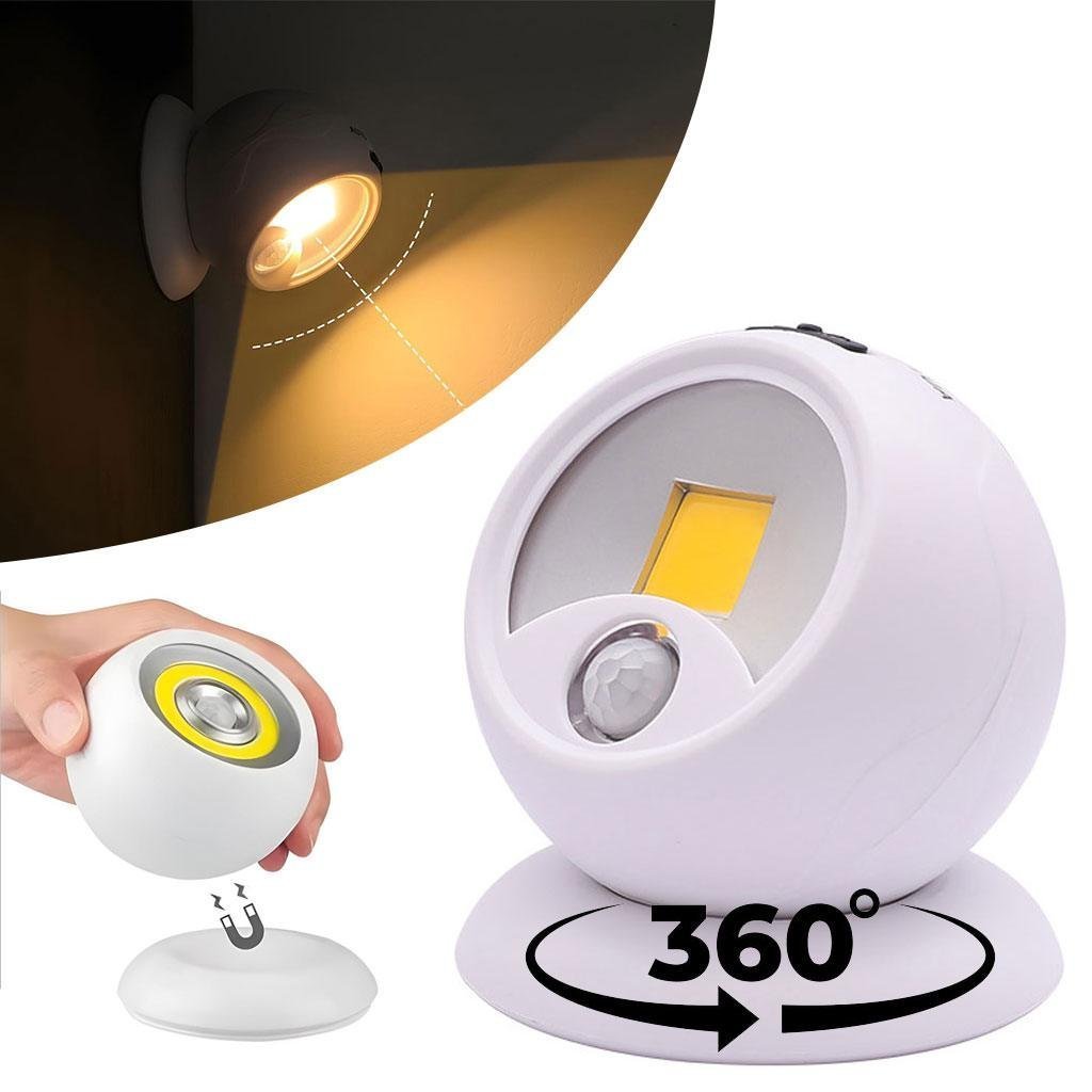 مصباح LED دائري بحساس الحركة